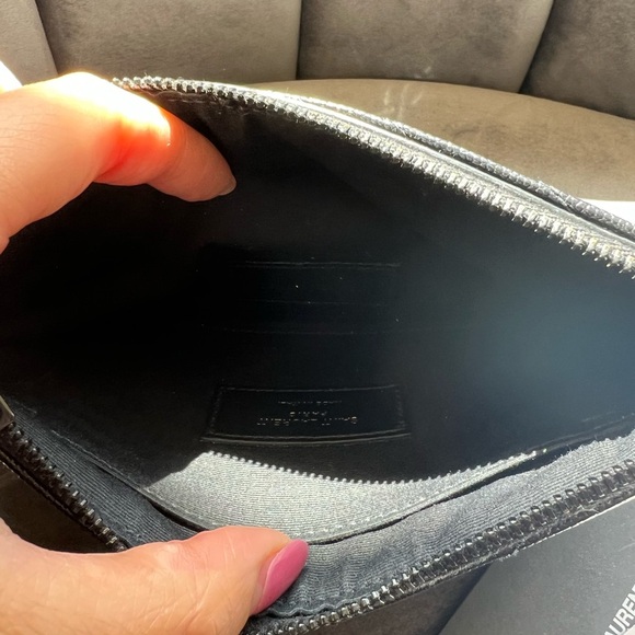 New Yves Saint Laurent black monogram clutch / crossbody - Picture 6 of 13